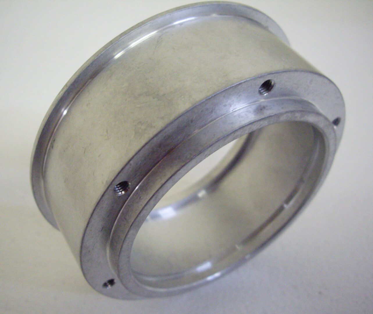 A close up of the front part of a metal object