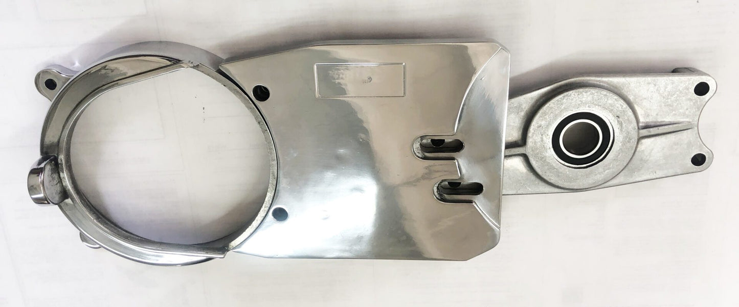 A close up of the top part of a metal object.