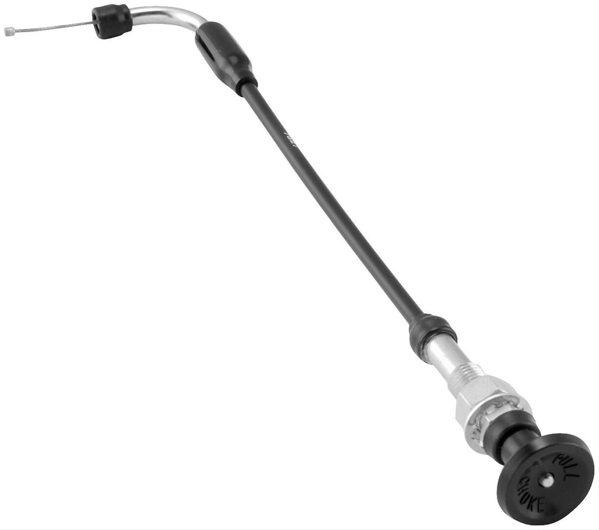 A black and silver hose with a handle