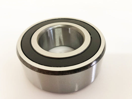 A close up of an open ball bearing