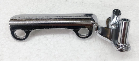 A close up of the handle on a gun