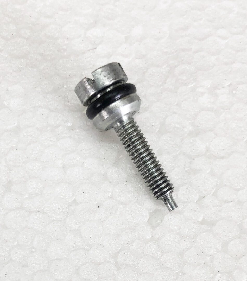 A close up of the side of a screw