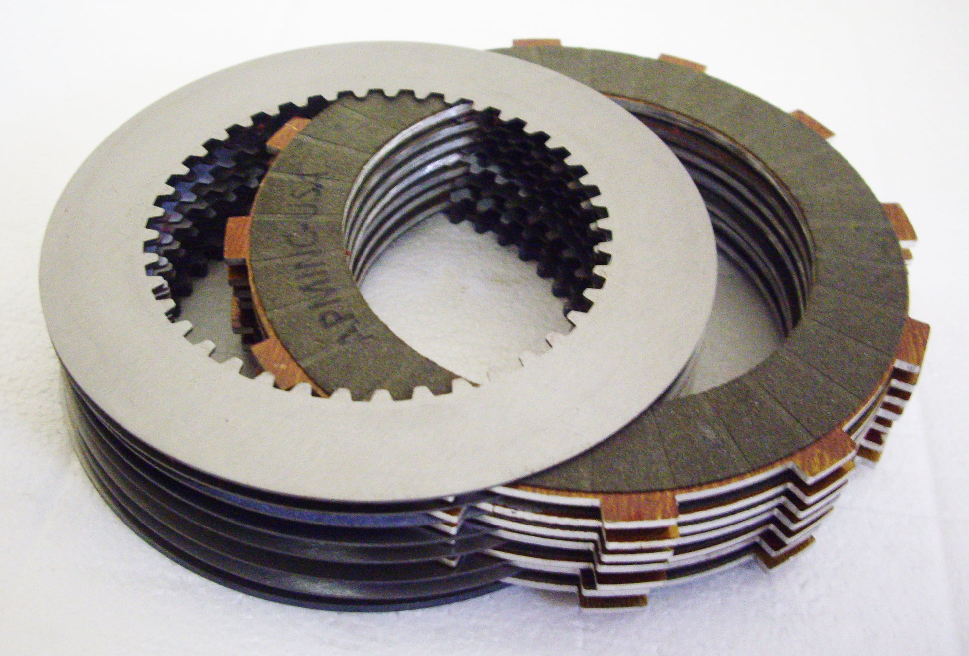 A close up of two different types of clutches