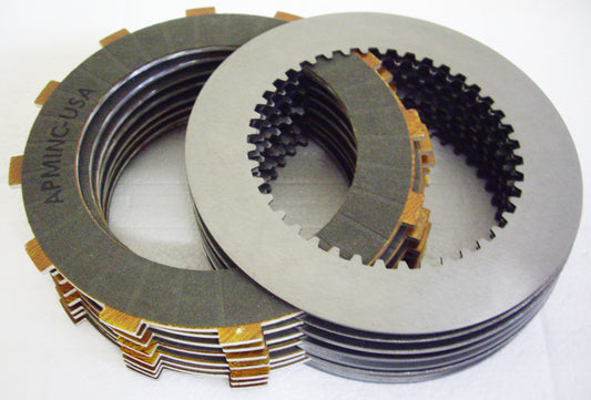 A stack of two different types of clutches.