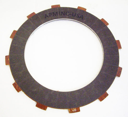 A picture of the front end of an engine clutch plate.