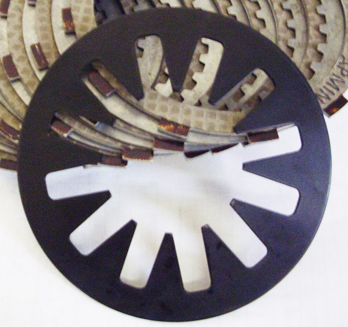 A black and white picture of a wheel