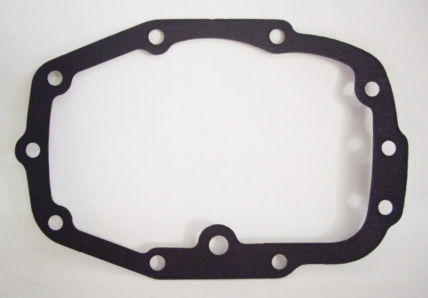 A black gasket is shown on the bottom of a white background.