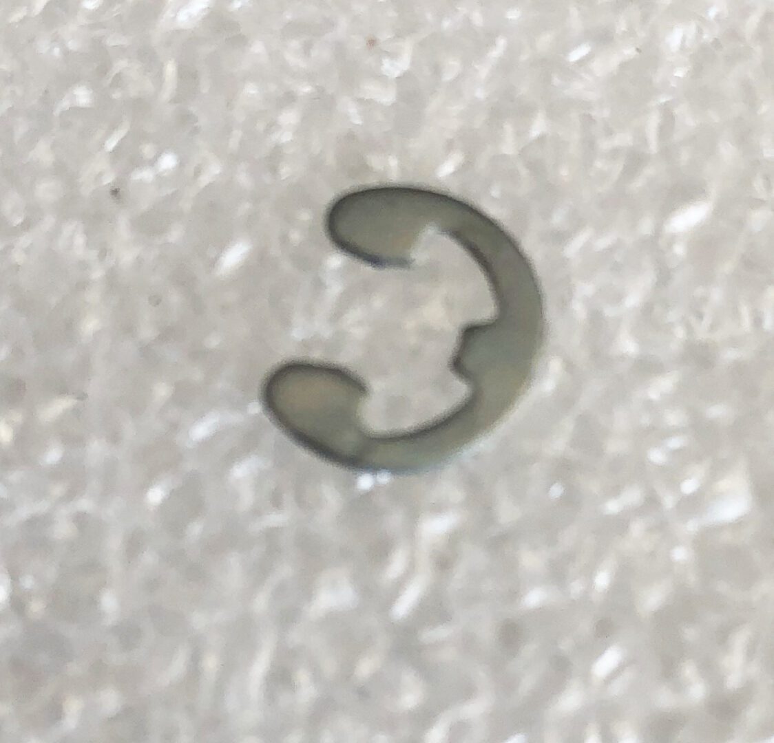 A close up of the bottom part of a ring