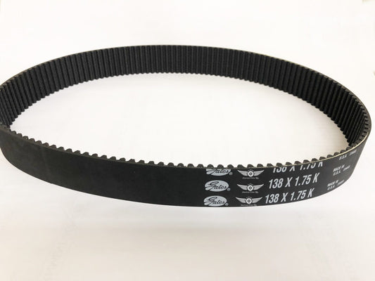 A close up of the belt on a white table