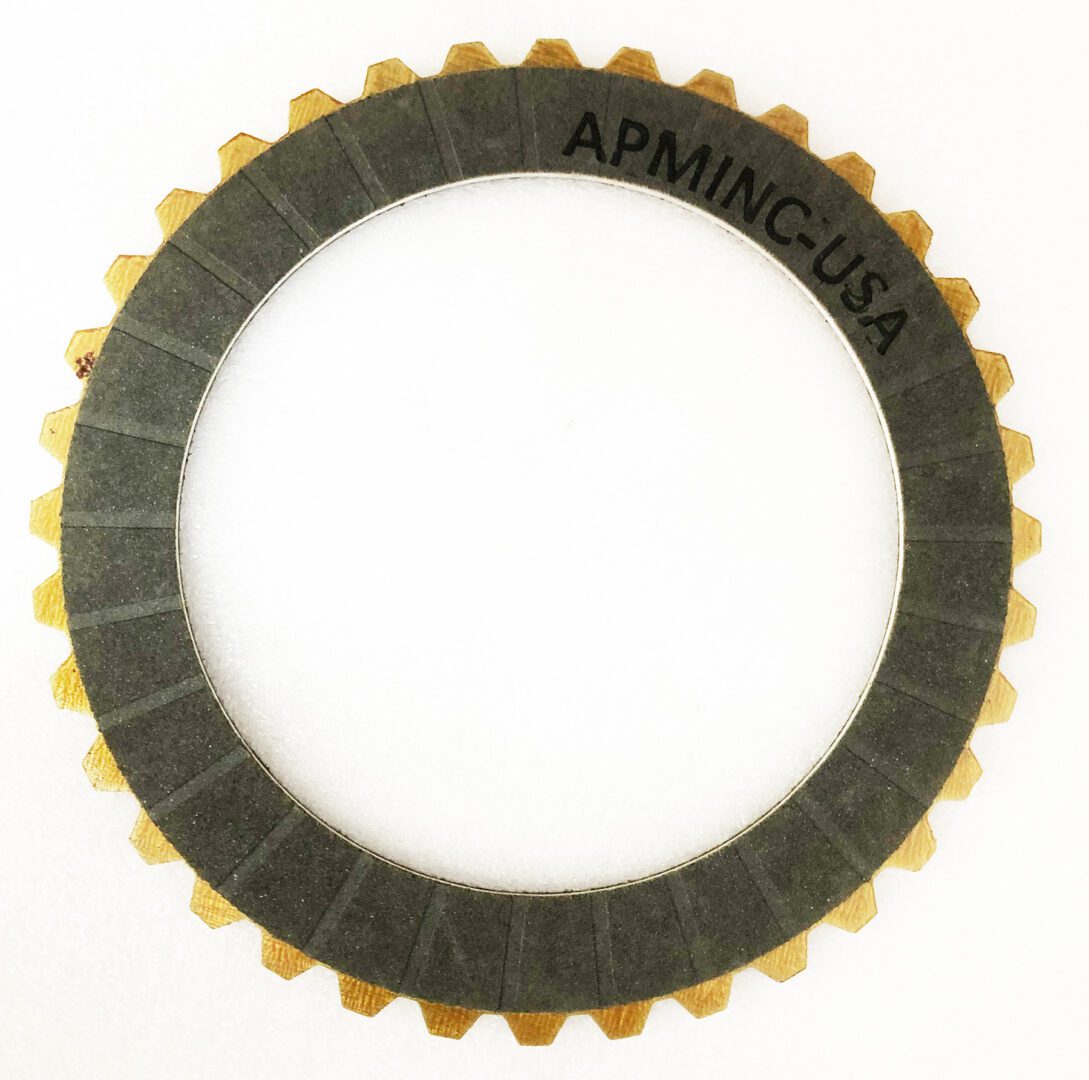 A picture of the front of an apm clutch plate.