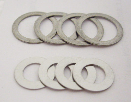 A set of eight washers and one washer is cut out.