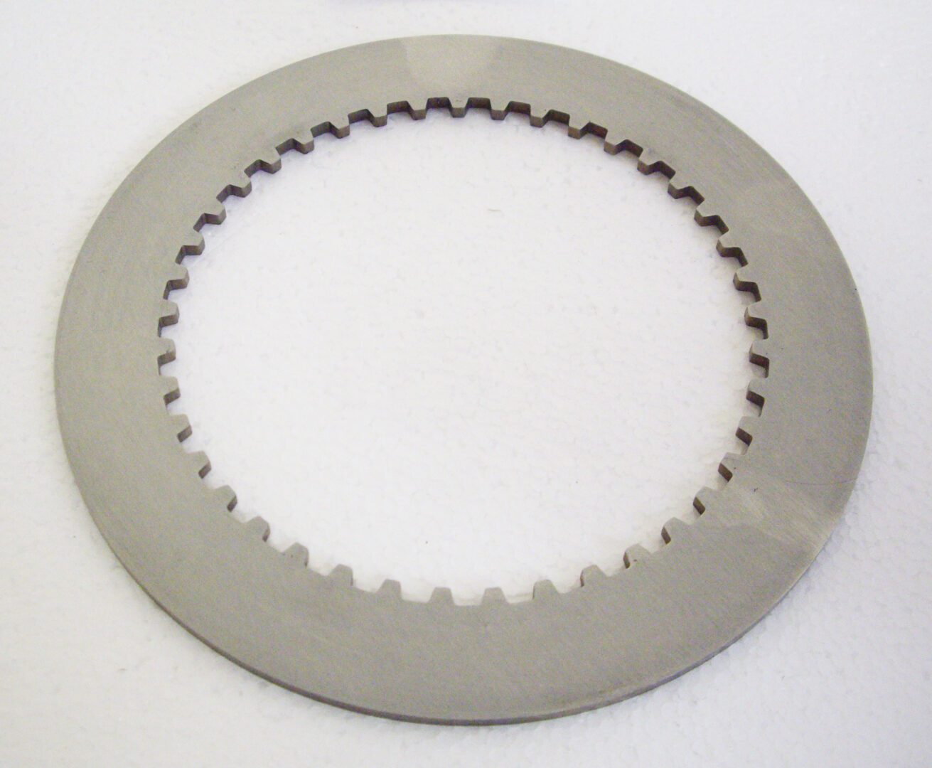 A close up of a disc brake