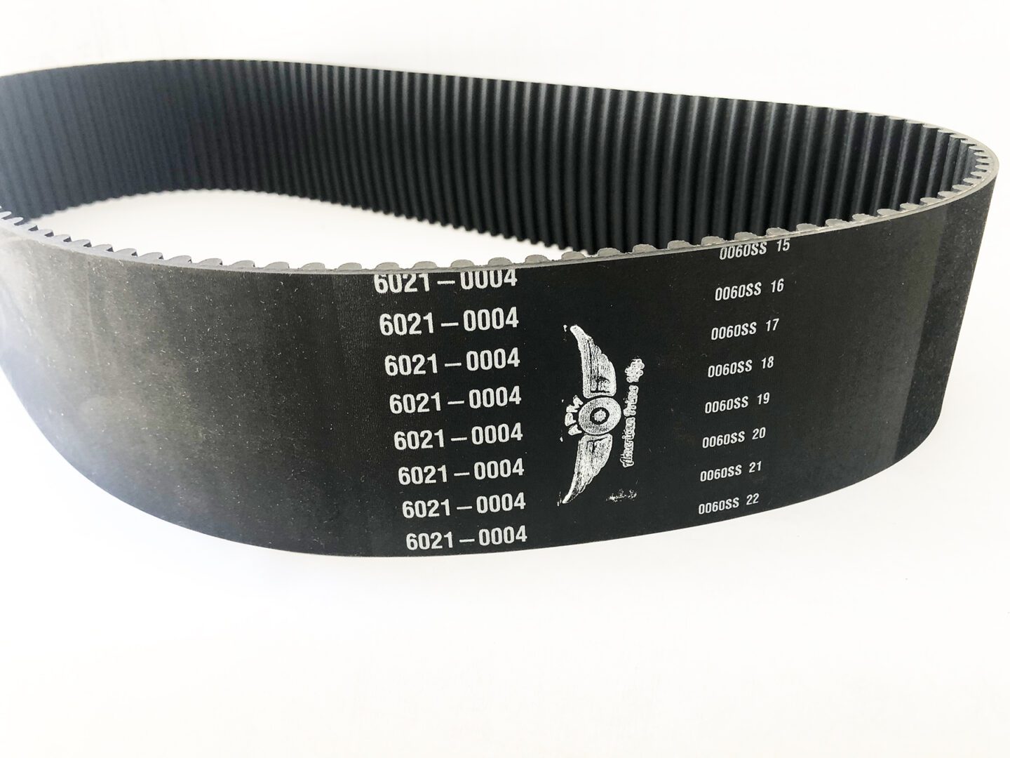 A close up of the belt for a motorcycle