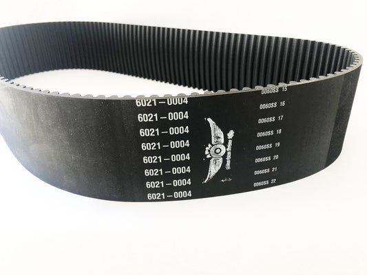 A close up of the belt for a motorcycle
