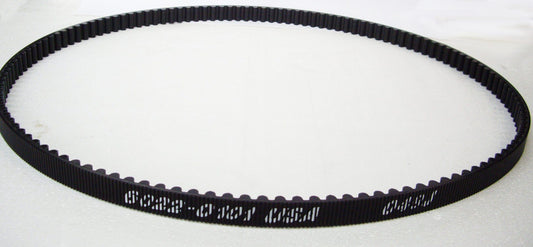 A close up of the belt on a white background