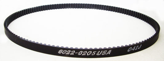 A close up of the belt number on a white background