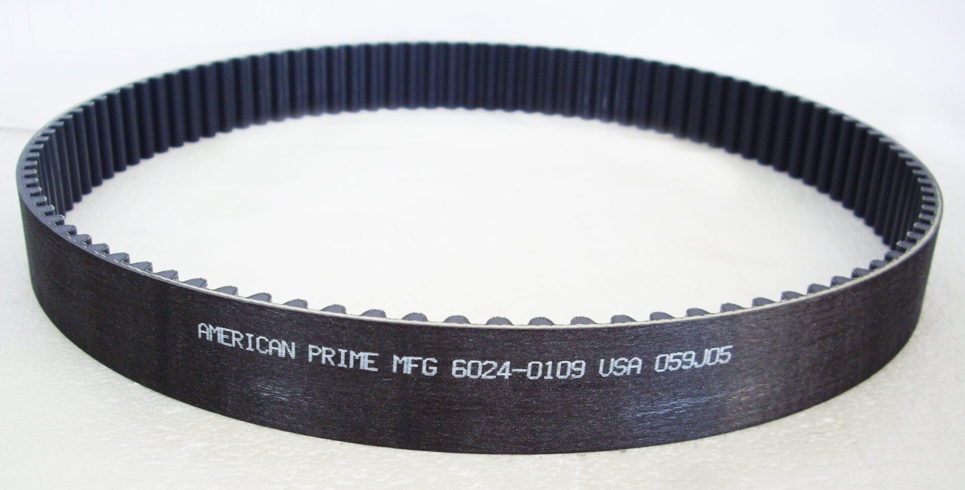 A close up of the belt for an american prime mfg.